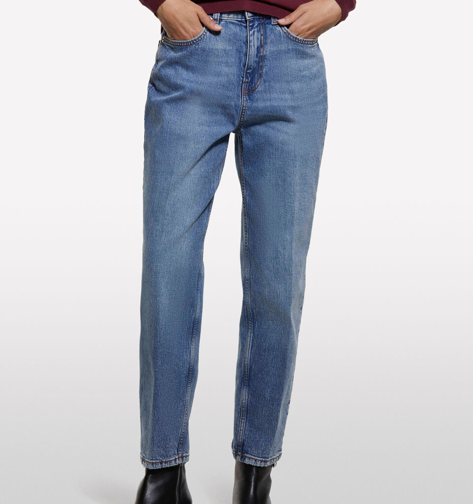 Bluejeans im Mom-Fit-Stil 69 - mom fit und boyfriend jeans für damen - Blau | Sisley image number 3
